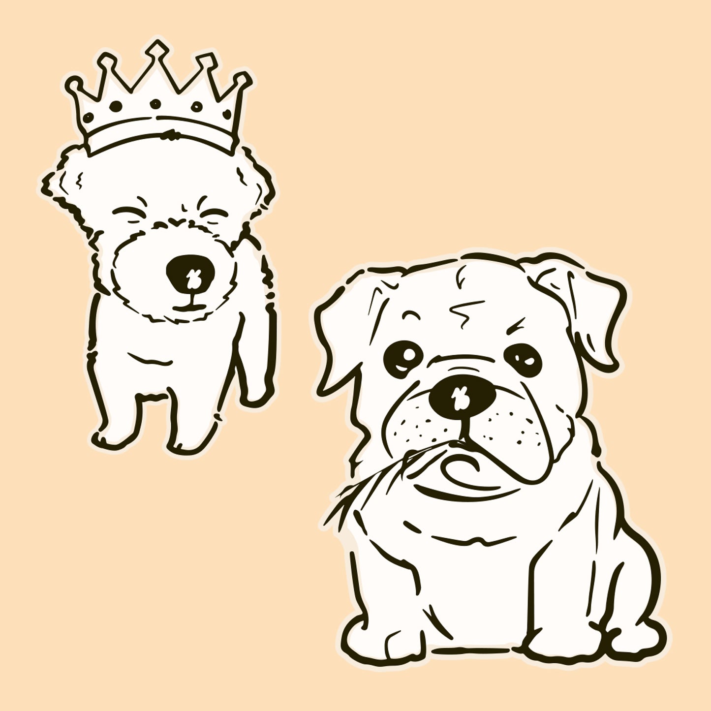 The Paw-sitivity, Royal Yorkiepoo & Sassy Bulldog