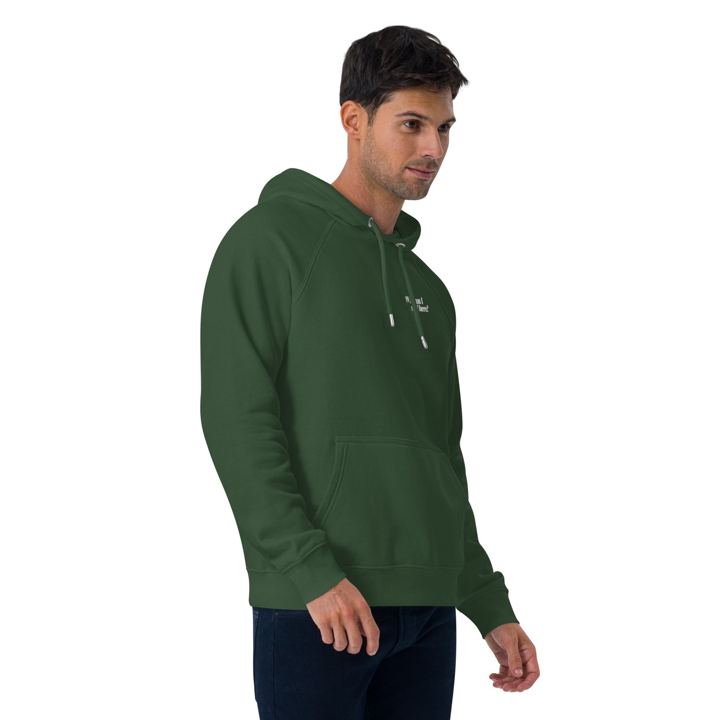 "Why am I still here?" unisex eco hoodie