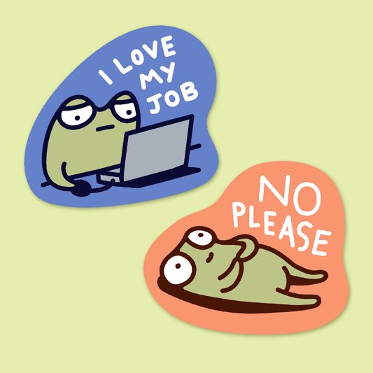Forgy's Bundle A – "I love my job" and "No please" stickers